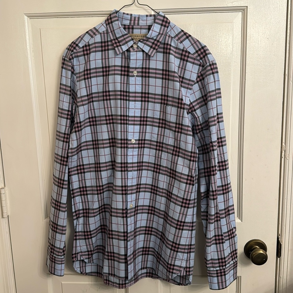 Burberry Check Cotton Shirt size Small